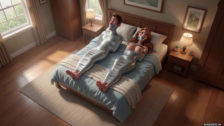 Gagged AI Cartoons: Meet the Millers