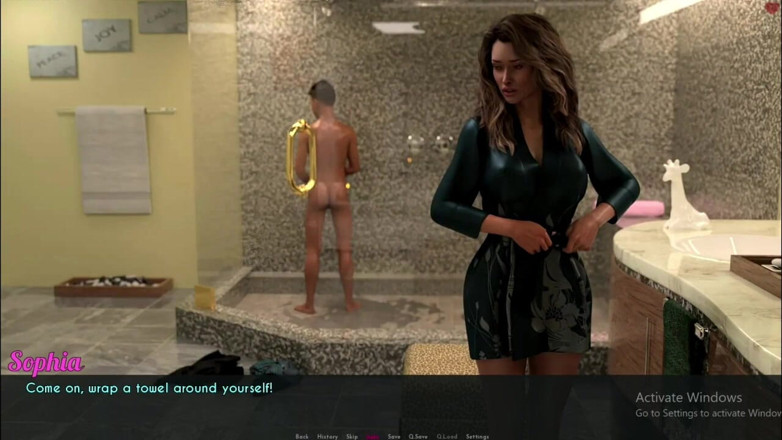 Kitty Gamer: Awam #6 - Dylan duş alırken Sopia duş aldı... Sophia Bay Clark'ın...
