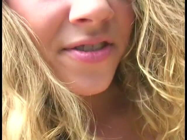 Solo Sensations: Beautiful blonde solo girl Mysti May plays with a dildo...