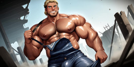 Erotic Man: Pedaços com enormes protuberâncias provocantes