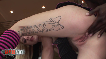MMM100: A very giant black dick for small blonde teen ass