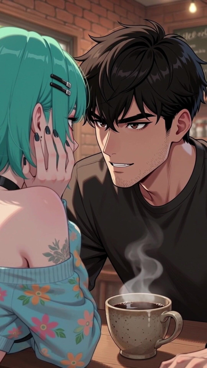 Sdanimacionescol: Turquoise-haired, Huge Tits Anime Waitress Gets Fucked by a Client -...