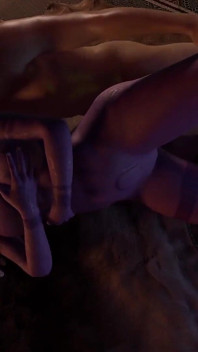 Elf de noapte violet în Skyrim are parte de anal pe pat | Parodie porno Skyrim