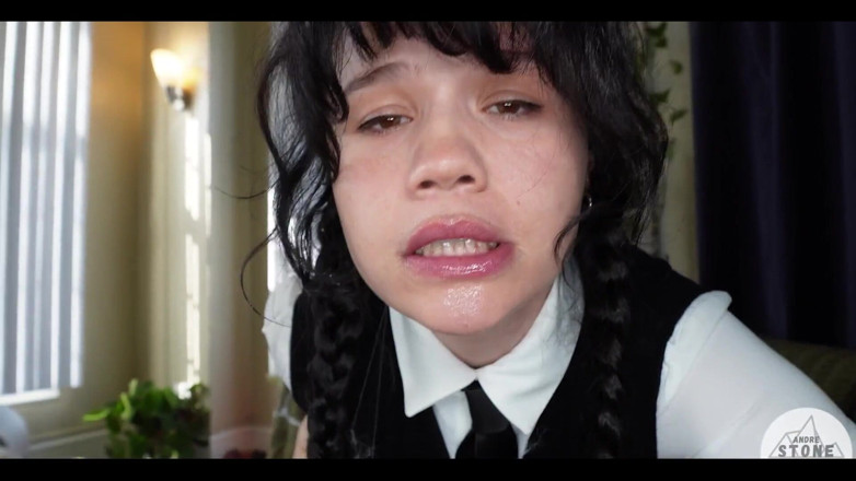 Andre Stone: Wednesday Addams Takes Huge Cock &amp; Load Ft. Yhivi