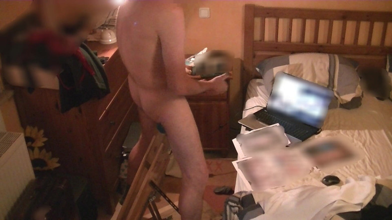 Mark Hannes: Kongkek fleshlight berdiri dan melancap melancap