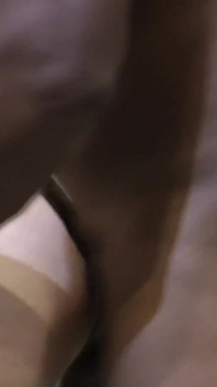 French Granny Gets Fucked in the Kitchen by a Black Guy