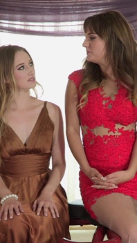 Pretty lesbian whores using a new vibrator