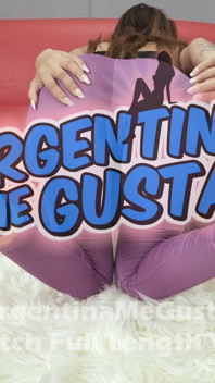 Holy Ass! Jiggly Bubble Butt Latina in Tight Purple Leggings!