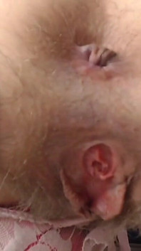 MILF Spreading Her Hairy Pussy and Ass