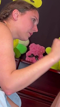 Behind the Scenes of Me Trying My Hardest to Fit This Whole Cock Down My Throat