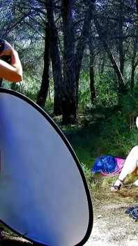 Cute skinny teen fucked outdoor by step brother with big cock