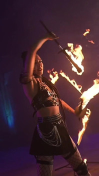 Fire Perfomance by Cara Croft