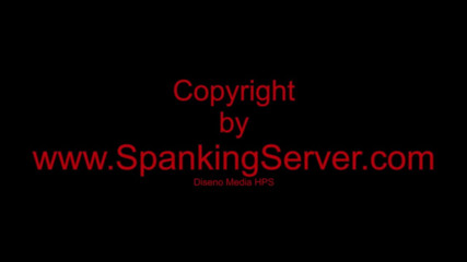 Spanking Server: Brunette Sasha whipping paddle