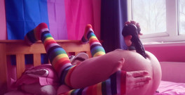 Rainbow Femboy: 12 minutos míos divirtiéndose con un consolador bbc