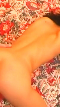 Amateur brunette fucked on the bed by long dick