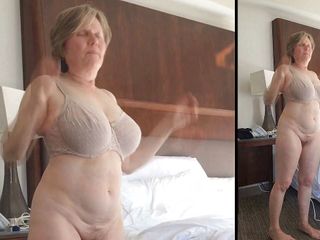 Marie Rocks, 60+ GILF: 60+ GILF älskar att vara naken i hotellrummen