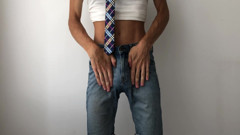 Cumshot From Denim Shorts thumbnail