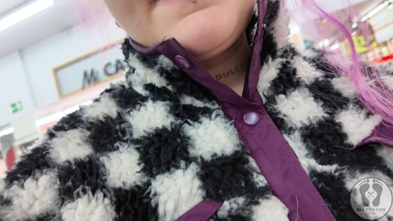 All You Can Fetish: Plump Chick Burps at the Supermarket Embarrassing Public Display