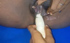 Boudi Fucked with Carrot Fornt of Husband