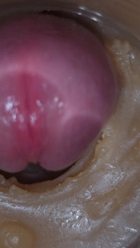 Precum Squirting in My Pussy Toy Camera in Vagina 4K. Extreme Close up!