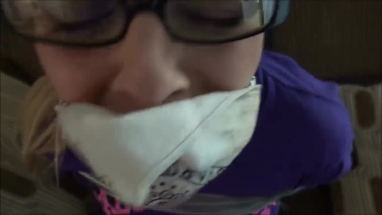 Selfgags classic: Christian Stepmom Disciplines Sassy Step-daughter with Tape Bondage, Panty Gagging &amp;...