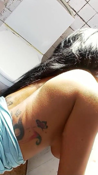 Big Tit Teen Kerry Fucked Through Wall in Tight Pussy