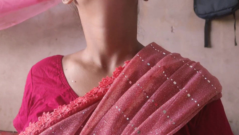 Lovely Dipti: Dipti đáng yêu thổi kèn cởi quần áo saree màu hồng khoe...