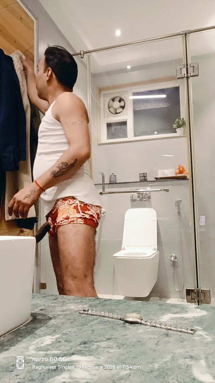 Rajasthani-old-lover: Getting Ready with My Cock Out