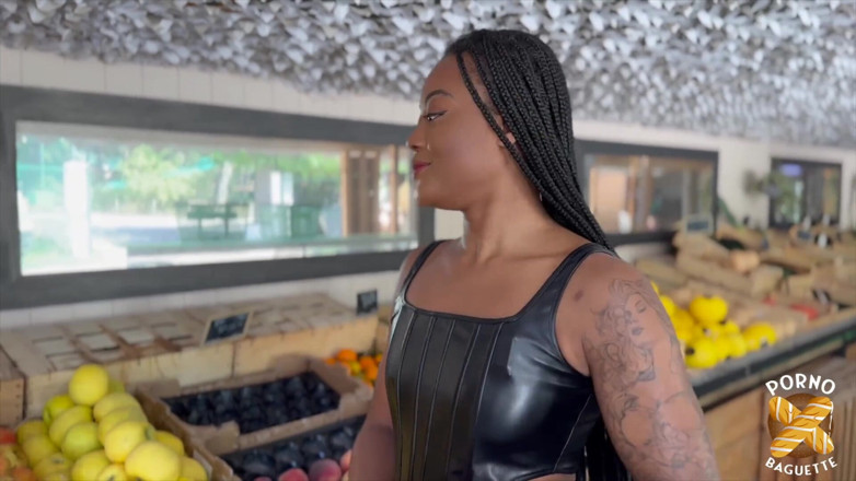 Porno Baguette: Horny, Beautiful Ebony, Gets Banged Really Hard