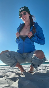 Am strand zu gehen erfordert einen schnellen orgasmus!