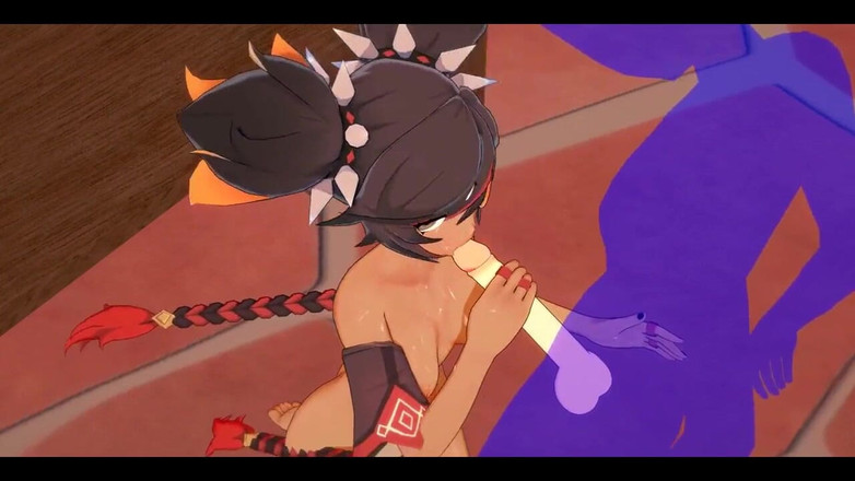 HentaiTubes: Hentai Impak Genshin - Handjob dan Blowjob Xinyan - Anime Manga Asia...