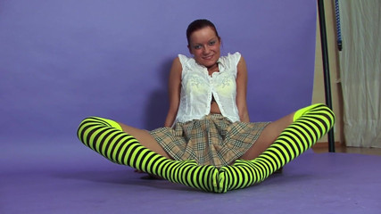 Adult Deluxe: Young chick in skirt got fucked hard