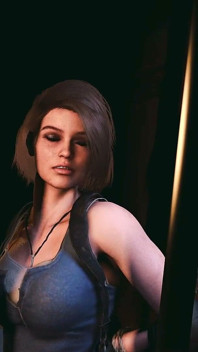 Jill Valentine had bondageseks op straat