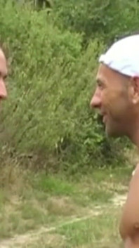 Young straight dude fucked by Jess in exhibit cruising forest