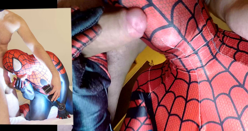 Nylon Xtreme: Caroline de jaie seks anal sama gadis laba-laba zentai encasement