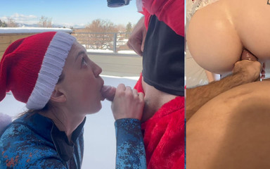 Bigmax8inch: Santa Claus mi dává anální cream pie 8 palců velký péro...