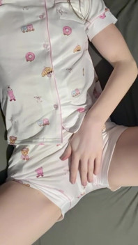Rubbing Myself Thru My Cute Pjs