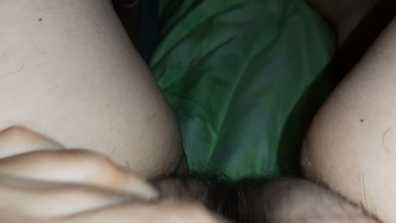 Lesbian-candys: I'm Masturbating My Hairy Pussy Under the Covers