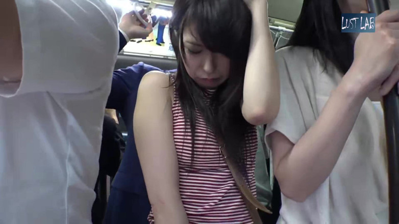 Lust lab: Crowded Bus Chaos. Her Lifted Miniskirt and Tight Curves Drive...