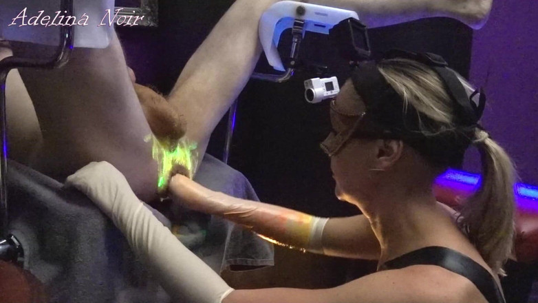 FISTINGQUEEN: 1st. Uv-neon Light Anal Fisting Experience of Adelina Noir and...
