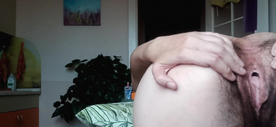 BW_Dolphin: Hairy Pussy Gaping, Asshole Winking. Live Show Recording