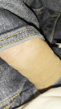 Cock in Levi's 501 Jeans Pocket