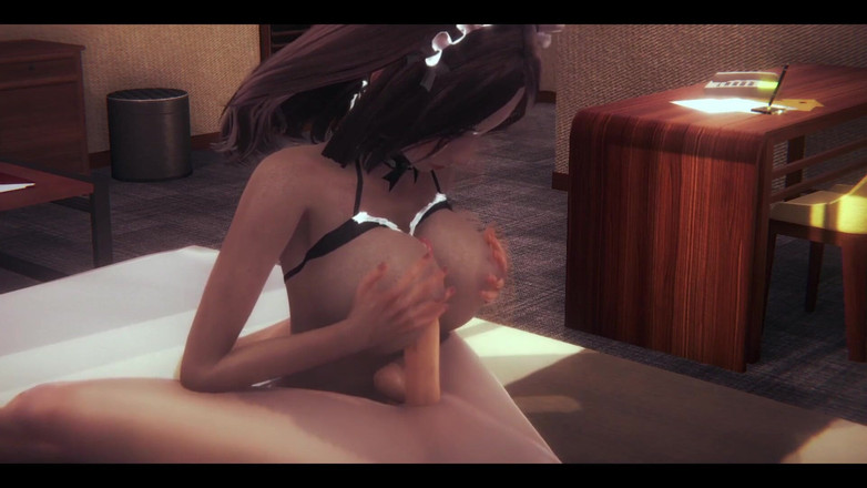 HentaiTubes: Hentai tanpa sensor - pembantu monica menggunakan tangan dan toketnya sama...