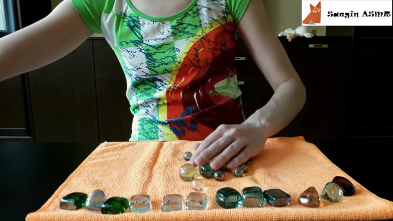 Saegin: 1[asmr] cam mermerler ve çakıllar (konuşma yok)
