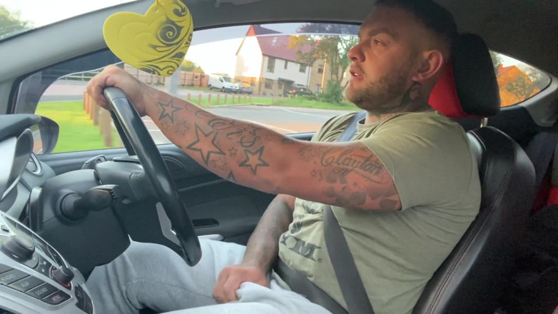 Andyleexxx: Horny Irish Fat Cock Gets His Dick Out and Cums...