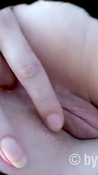 Nadine's Wet Teen Pussy in Focus