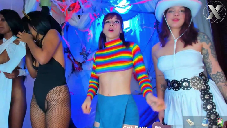 Lesbian Friends: Lesbisk onani till orgasm