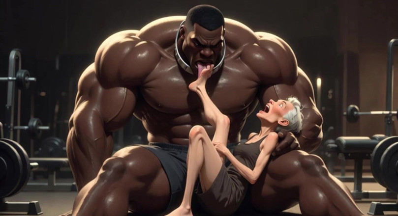 Anime Hentai: Bà già rên rỉ vì sung sướng - người đàn ông da đen mạnh...