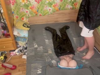 Putarankahotmilf: Queen in Hijab Foot Fetish, Blowjob and Hanjob to Tranny...