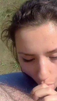 Teen Suck Mature Cock Outdoor